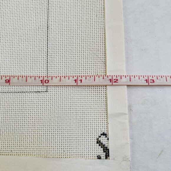 Hand Painted Needlepoint Canvas Halloween Spider Witch Unfinished Work Project - Picture 3 of 4